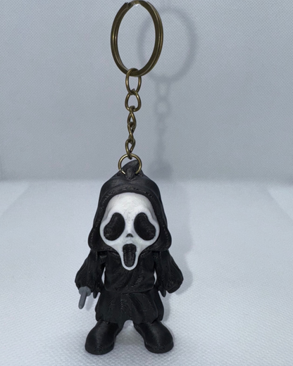 GhostFace/Scream - 3D Printed Horror Keychain Collection