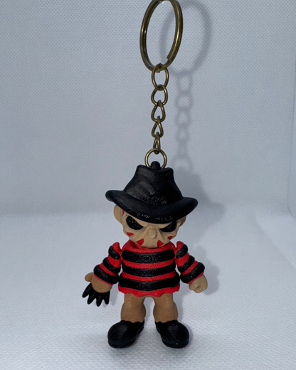 Freddy Krueger - 3D Printed Horror Keychain Collection