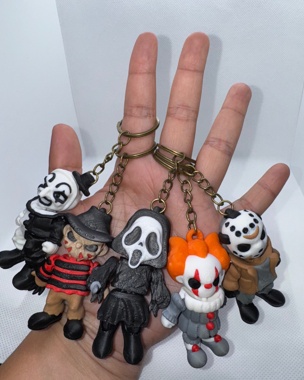 Billy the Puppet - 3D Printed Horror Keychain Collection