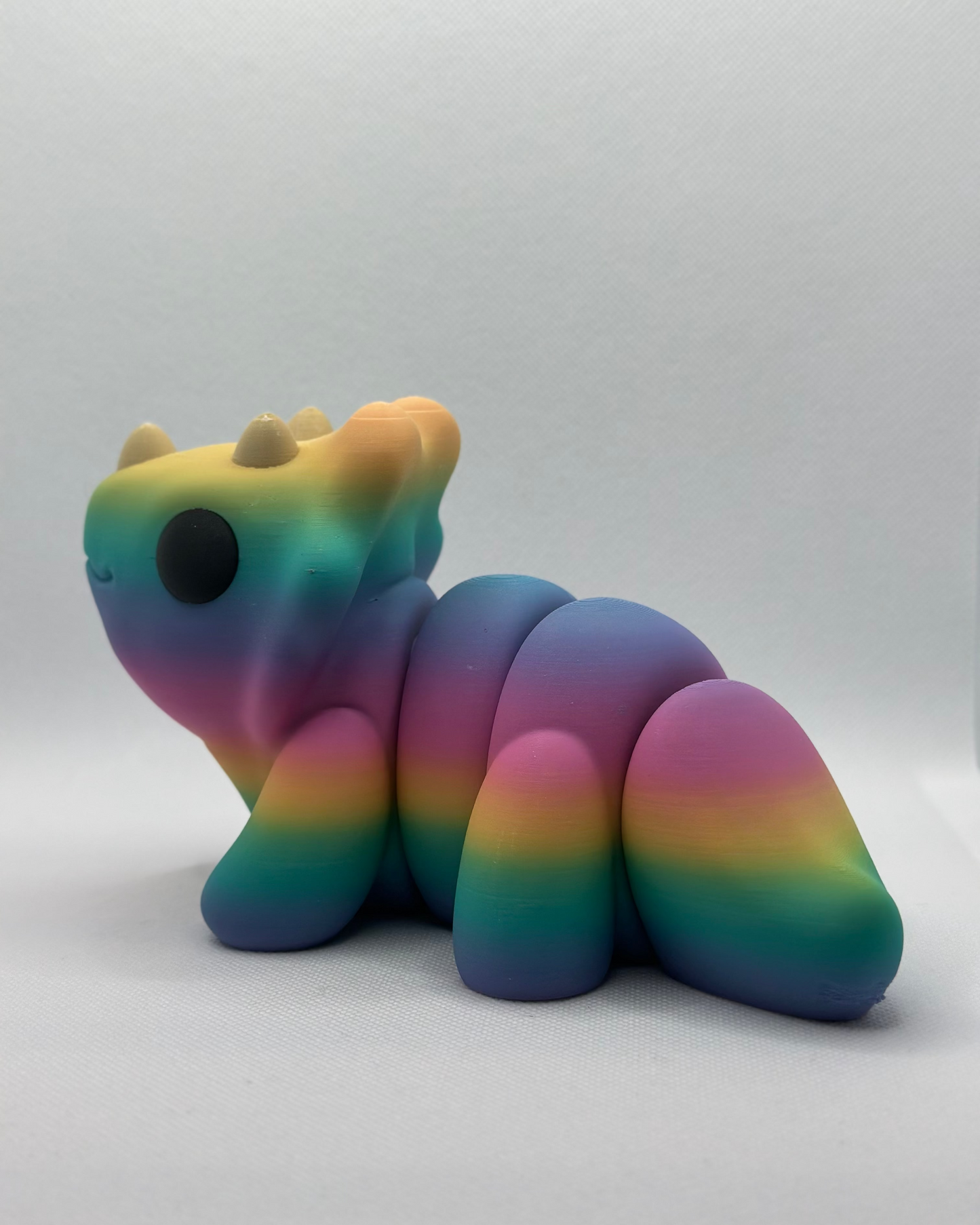 Rainbow Triceratops – Enlarged Dinosaur 3D Printed