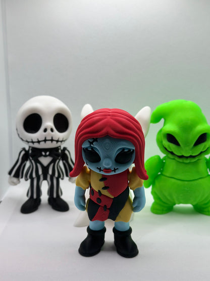 Jack, Sally, Oogie Boogie, and Zero Bundle – Enlarged Nightmare Before Christmas 3D Printed