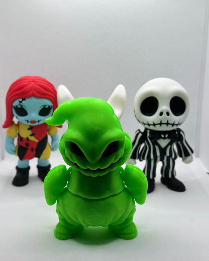 Jack, Sally, Oogie Boogie, and Zero Bundle – Enlarged Nightmare Before Christmas 3D Printed