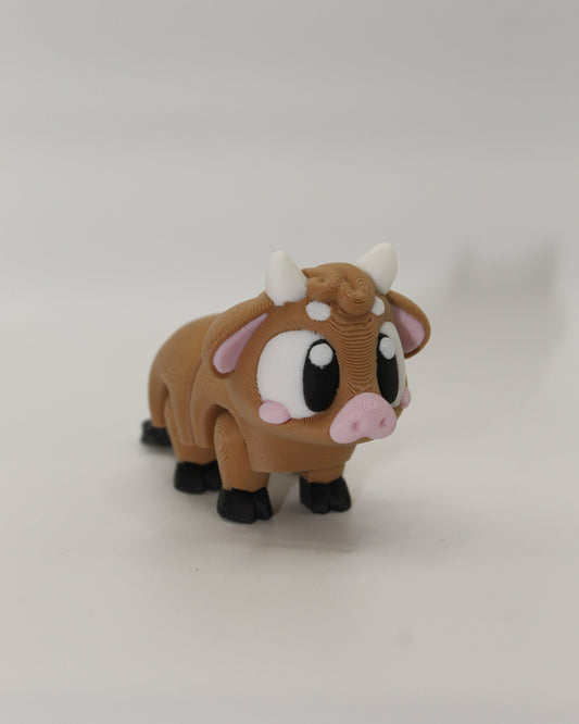 Brown Cow – Articulated 3D Print Animal