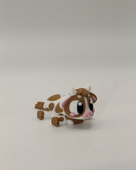 Brown Spotted Cow – Articulated 3D Print Animal
