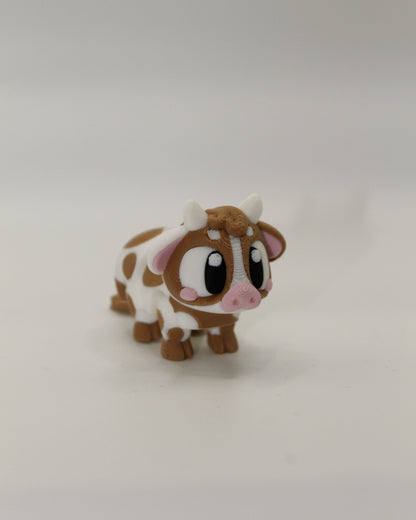 Brown Spotted Cow – Articulated 3D Print Animal