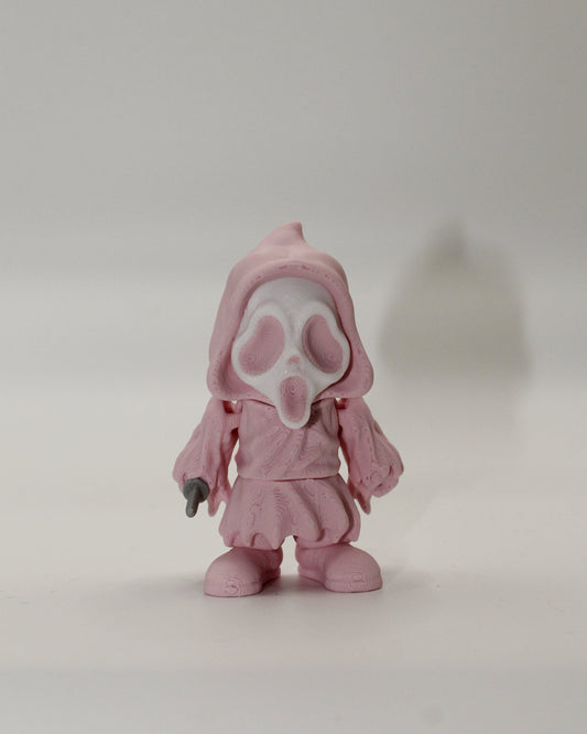 Pink Ghost Face – Horror Pocket Pal 3D Print